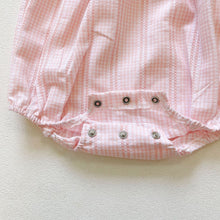 Pink Gingham Romper