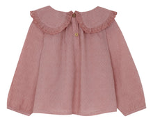 Pink Antique Native Blouse, Yellow Pelota - BubbleChops LLC