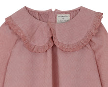 Pink Antique Native Blouse, Yellow Pelota - BubbleChops LLC