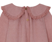 Pink Antique Native Blouse, Yellow Pelota - BubbleChops LLC
