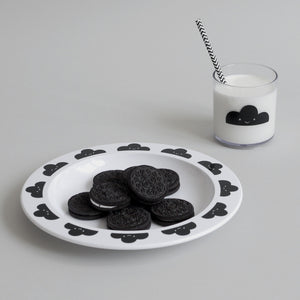 Black Happy Clouds Cup, Buddy and Bear - BubbleChops LLC