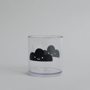 Black Happy Clouds Cup, Buddy and Bear - BubbleChops LLC