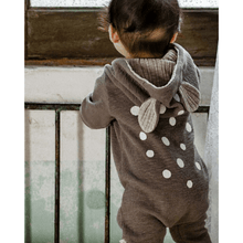 Bambi Jumpsuit in Grey, Lala - BubbleChops LLC