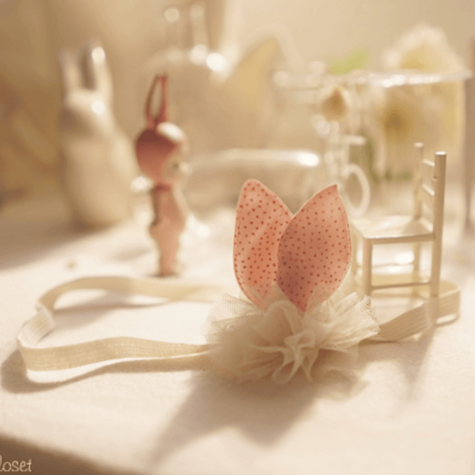 Little Bunny Ears Headband (Pink), Arim Closet - BubbleChops LLC