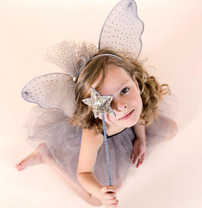 Sparkle Sequin Star Wand - Gold, Mimi and Lula - BubbleChops LLC