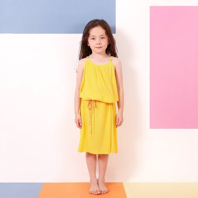 Daydream Beach Dress (Yellow), Knit Planet - BubbleChops LLC