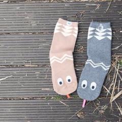 Snake Socks in Grey, Mini Dressing - BubbleChops LLC
