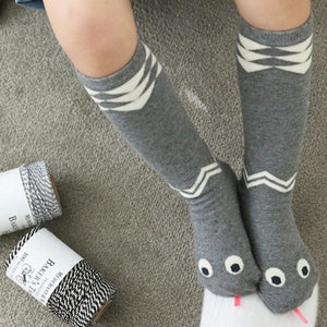 Snake Socks in Grey, Mini Dressing - BubbleChops LLC