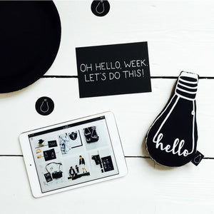Hello Bulb Cushion, Bulb London - BubbleChops LLC