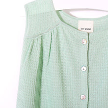 Daydream Waffle Blouse (Mint), Knit Planet - BubbleChops LLC
