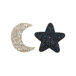 Midnight Glitter Clips (Set of 2), Mimi and Lula - BubbleChops LLC