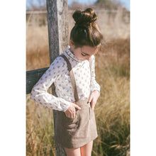 Kitty Skirt with detachable straps, Plumeti Rain - BubbleChops LLC