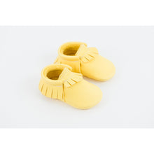 Yellow Traditional Handmade Moccasins, Amy & Ivor - BubbleChops LLC