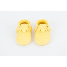 Yellow Traditional Handmade Moccasins, Amy & Ivor - BubbleChops LLC