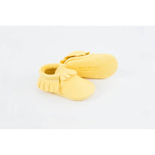 Yellow Traditional Handmade Moccasins, Amy & Ivor - BubbleChops LLC