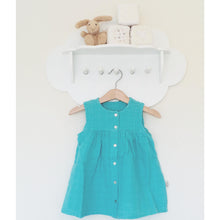 Turquoise Dress (Organic Cotton), Poudre Organic - BubbleChops LLC
