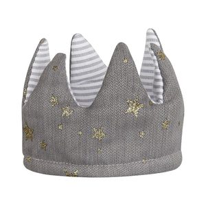 Queen Mimi Super Soft Reversible Crown - Grey, Mimi and Lula - BubbleChops LLC
