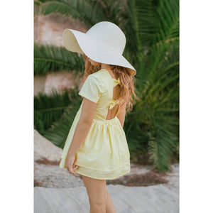 Sunflower Dress, Plumeti Rain - BubbleChops LLC