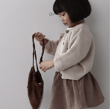 Natural Button Skirt, Guno - BubbleChops LLC