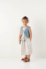 Denim Floral Vest (Baby), Tocoto Vintage - BubbleChops LLC