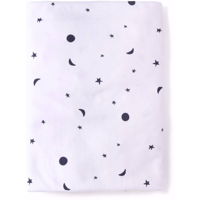 Tiny Moons Crib Sheet, Sleepy Doe - BubbleChops LLC