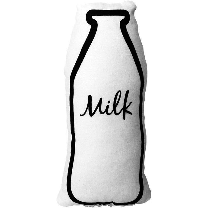 White Milk Bottle Rattle, The Milk Collective - BubbleChops LLC