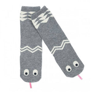 Snake Socks in Grey, Mini Dressing - BubbleChops LLC