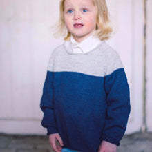 Handknitted Alpaca Wool Unisex Sweater (Navy), Elks of Ireland - BubbleChops LLC