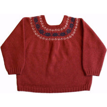 Snowflake Burgundy Sweater, Plumeti Rain - BubbleChops LLC