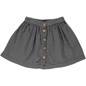 Midi Skirt in Irongate (Organic Cotton), Poudre Organic - BubbleChops LLC