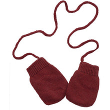 Burgundy Mittens (Cashmere & Wool), Plumeti Rain - BubbleChops LLC