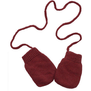 Burgundy Mittens (Cashmere & Wool), Plumeti Rain - BubbleChops LLC