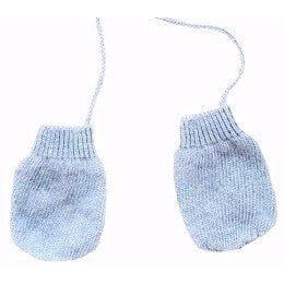 Light Blue Mittens (Cashmere & Wool), Plumeti Rain - BubbleChops LLC