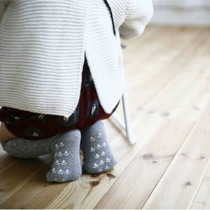 Raccoon Knee Socks in Grey, Mini Dressing - BubbleChops LLC